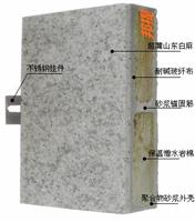 玻璃丝棉夹芯A级外墙防火保温装饰一体板