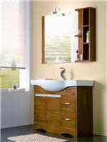 时尚茶色现代浴室柜经典高档浴室家具卫生间洗手盆洗漱台组合QS1107
