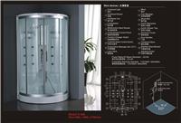 伊嘉利单人扇形蒸汽房 整体淋浴房隔断 钢化玻璃 淋浴房S-006