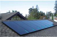 阳台平板壁挂太阳能热水器工程|太阳能热水器工程