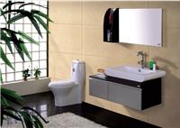 现代宜家风格实木浴室柜新款卫浴柜洗手盆洗漱台组合Q6608
