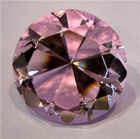 黑河情人节礼品水晶钻石 绥化定做爱情纪念粉水晶钻石