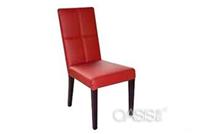 红色皮面西餐椅定做直销款式图片