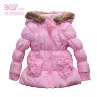 欧美小童棉袄藕节定型加厚保暖外套连帽领棉服大量现货SS14059
