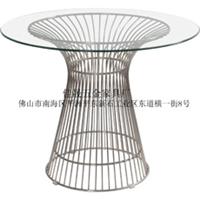 Chaozhou mesh glass dining table: There are quality metal plating Tell your dining table