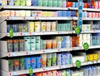 Supermarket shelves nationwide department store category tee Merchants