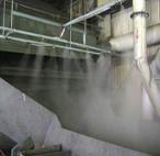 Jetty port coal dust spray system