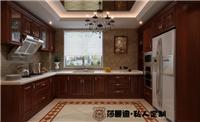 Shaman Di Weihai private custom wood cabinets whole American red oak kitchen furniture custom-made 3114 overall