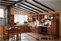 Shaman Di whole Cabinet Factory Direct Beijing European red oak wood cabinets custom kitchen 3114