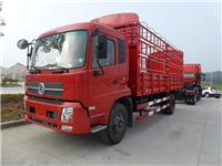 State four 6.8-meter-high fence DongFeng trucks, 4x2 Cummins 180 hp truck warehouse bar offer