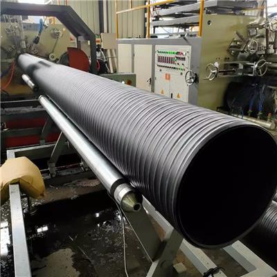 Pretensado plástico corrugado línea de producción de tubos de HDPE concreto, el equipo del tubo de plástico corrugado, pe línea de producción de tubo corrugado