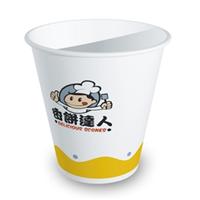 深圳纸杯 350毫升热卖纸杯 一次性广告纸杯 厂家供应豆浆纸杯