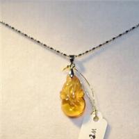 Huaxin Palace opening citrine Fluke (gourd) pendant