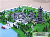 济南古建筑 风景园林沙盘模型 景区规划模型制作