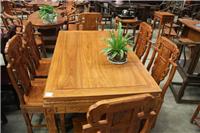 非洲花梨木餐桌七件套像头餐椅红木实木六人餐桌中式餐桌厂家批发