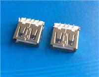 USB母座 AF4.9沉板式 DIP环保白色胶芯无边