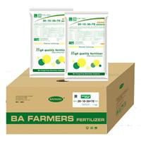 Import large quantities of high nitrogen and potassium elements 20-10-30 + TE type sustained yield