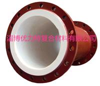 Molded straight pipe lining tetrafluoride