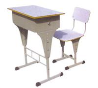 K04型课桌椅、桌面：40*60cm 桌子高度：75cm 椅面：40*36cm