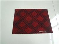 Shandong Fábrica cepillado poliéster de color jacquard alfombra negro y rojo espectáculo DYL805