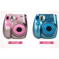 供应中国香港富士一次成像拍立得相机mini7s相机 金属粉色蓝色