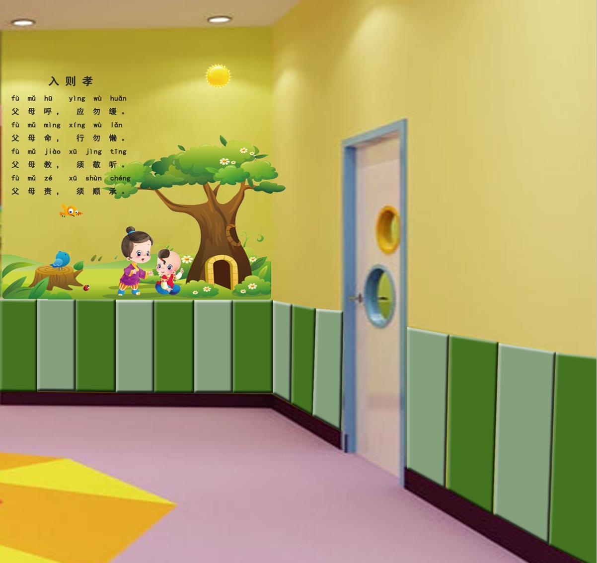 幼儿园室内外悬浮地板室内3D壁画悬浮地板批发