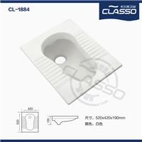 卡兰苏卫浴CLASSO陶瓷蹲便器无存水湾蹲便器CL-1884