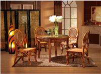 北京藤实木家具厂价直销中式实木餐桌餐椅3010
