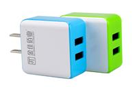 Shenzhen 2015 new dual-port charger 5V2A Galaxy USB Travel Charger Apple Samsung smart charger