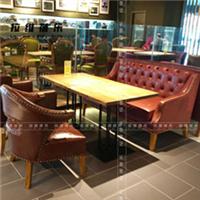 上海静安区咖啡厅休闲沙发 高档咖啡厅时尚沙发厂家定制
