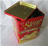 杂锦饼干铁盒,多种口味饼干包装盒,高档饼干包装铁盒