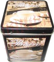 咖啡粉铁罐,正方形咖啡罐,创意咖啡包装金属礼品罐
