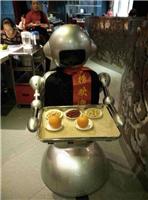 重庆一火锅店内身高1米68的机器人穿梭于餐厅中送菜