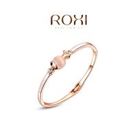 ROXI厂家直销玫瑰金猫眼石鱼型手镯欧美流行饰品批发