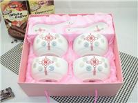 Custom ceramic flower Fen Bowl, Zhuhai Gift Set bowl, ceramic bowl suits custom, Zhuhai ceramic bowl combination, microwavable bowl gifts, gifts loaded Siwan four tablespoons of bowls, bowls wholesale Zhuhai, Zhuhai advertising bowls, bowls Zhuhai printing