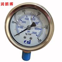 现货供应中国台湾铨仪侧接式耐震甘油压力表 液压元件