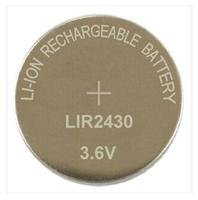 纽扣电池 供应3.6V纽扣可充电电池LIR2430 锂离子电池
