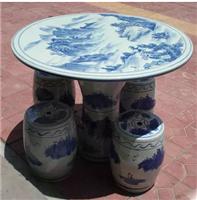 供应庭院摆设陶瓷桌凳 青花瓷桌凳