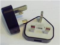 5V1A英规三脚USB充电器 电源适配器生产厂家
