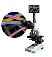 供应深圳纺织棉纶纤维鉴定数码显微镜高清成像1200万像素