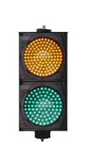 交通信号灯红绿灯两色灯200mm黄绿满屏信号灯2灯组JD202-2