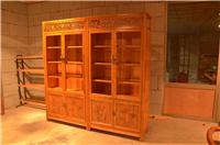 书柜博古架书架货架展示柜茶叶柜茶叶架仿古家具实木榆木