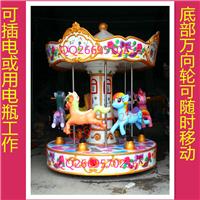 郑州乐诚可移动儿童娱乐6座旋转木马设备
