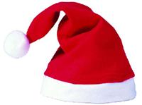 圣诞装饰品 高档圣诞帽 长毛绒圣诞帽 成人圣诞帽 聚会必