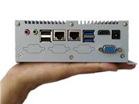 无风扇 防尘 工控机 6个串口COM 1个PCI 酷睿I5 双网 嵌入式主机