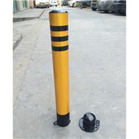 深圳活动钢管防护桩 活动反光警示立柱 公路防撞柱人行道挡车路桩路障