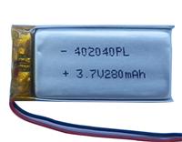 聚合物锂离子电池402040 PL 280mAH 3.7V