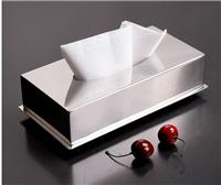 长方形面巾纸盒 不锈钢抽纸箱 桌面纸巾架