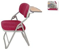 带写字板培训椅上海厂家直销连排式折叠会议椅提供图片、报价