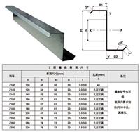厂家订做 钢结构檩条规格表 檩条价格 C型钢龙骨